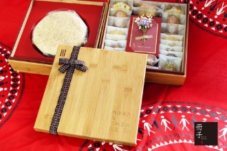  動力火車尤秋興客製化木盒喜餅02